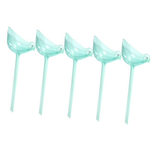 Gotero de riego automático para plantas, herramienta de riego en forma de pájaro, globo de riego creativo, Bombilla para riego de plantas Azul