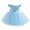 Blue, variant on IBTOM CASTLE Toddler Baby Girls Flower Bowknot V Back Tutu Dress Baby Princess Wedding Bridesmaid Birthday Party Pageant Baptism Formal Dresses 6-12 Months White