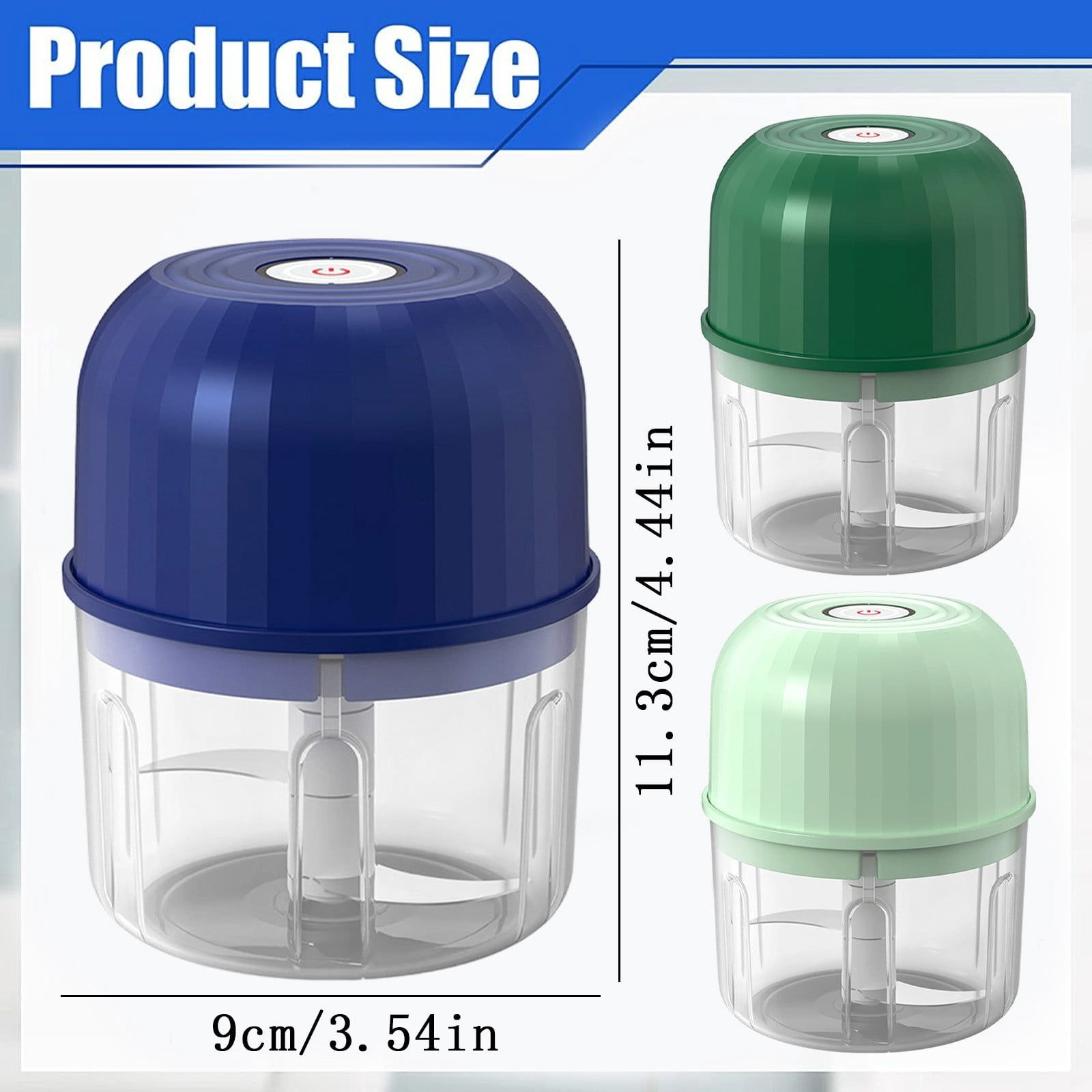 XKHZJL Electric Garlic Chopper, Portable Veggie Chopper,Garlic Grinder Masher Onion Chopper, Cordless Food Processor for Ginger, Chili, Fruit, Meat,etc