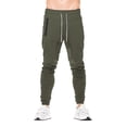 thumbnail image 2 of FEDTOSING Men's Gym Sweatpants Drawstring Green Running Joggers Trackpants with Zipper Pockets, 2 of 6