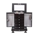 thumbnail image 2 of Cfowner Wooden Jewellery Cabinet, Jewelry Box Drawers with 6 drawers, 2 side compartments, Handcrafted Jewlery Cases, 2 of 7