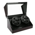thumbnail image 2 of Watch Winder Case Watch Display Winder Automatic Display Box Automatic Display Case Mechanical Watch Winder For 4 Automatic Watches Holder Storage Display Case Red Black,US Plug, 2 of 8