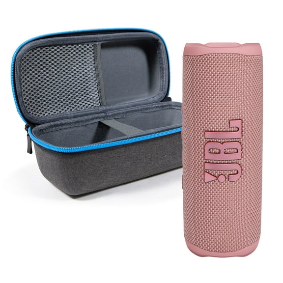JBL Flip 6 Pink Portable Bluetooth Speaker and divvi! Case Bundle