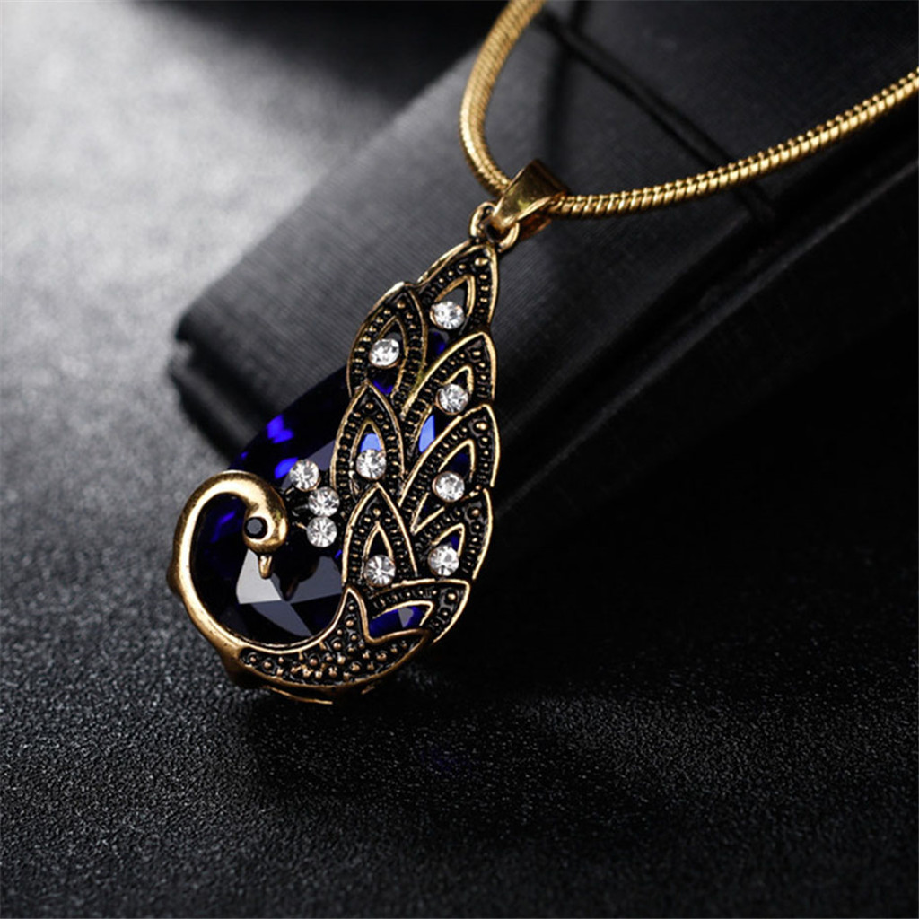 Kayannuo Gifts For Women Back to School Clearance Women's Peacock Pendant Earring Necklace Vintage Wedding Jewellery Set Christmas Gifts - image 3 of 4