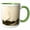 Green/White, variant on 3drose, Smoking Train in Sepia, 11oz Two-tone Yellow Mug