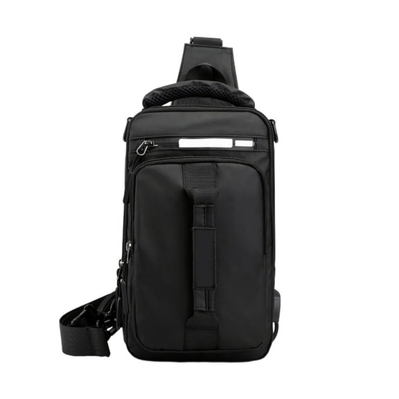 Dpityserensio ​​Multipurpose Sling Bag for Men & Women - USB Charging Shoulder Backpack with Earphone Hole for Hiking Camping Outdoor Travel​​