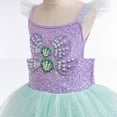 thumbnail image 6 of Little Girls Mermaid Costume Princess Birthday Outfit Dressed Up, 2-7Y, 6 of 7