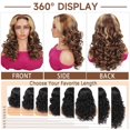 thumbnail image 2 of Loose Body Wavy, Glueless 6X5 HD Lace, 200 Density Body Wave Human Hair Wig, Ombre Brown Blonde 4/27# 26inch, 2 of 9