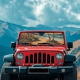 thumbnail image 4 of Psesaysky Hawaiian Beach Windshield Sun Shade for Car Off-road Vehicle SUV Truck (52.95x16.14 Inches), Sun Shade Windshield, Shades for Windows, Protector Blocks UV, Funny Car Decor, 4 of 7