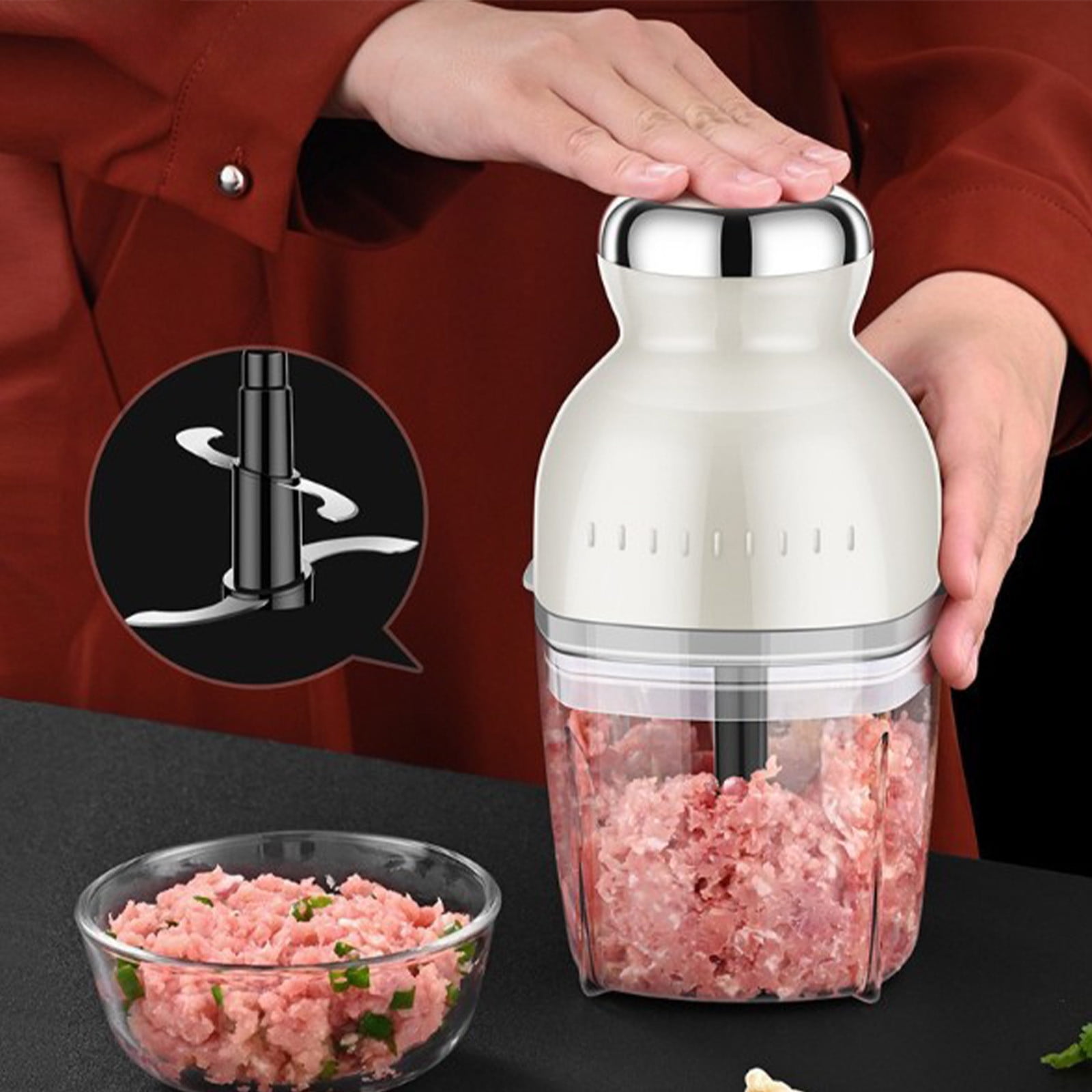 Popular Picks,Juicer Blender Grinder Household Multifunctional Cooking Machine Meat Filling Crushing Machine Meat Mixing and Auxiliary Food Machine Juicer Ice Crusher Household Juicer Kitchen Juicer