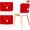 2, variant on 2 Pcs Christmas Chair Cover, Red Santa Hat Chair Slipcovers for Christmas Holiday Festival Decoration, Santa Claus Chair Back Covers, Xmas Indoor Decor Ornaments Set