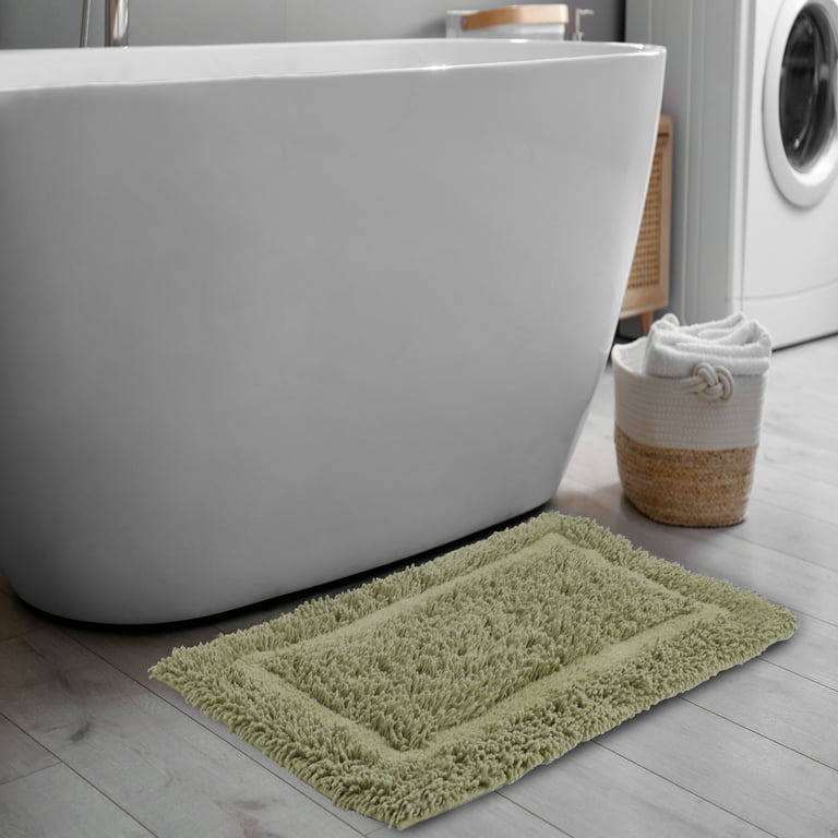 The Company Store Green Earth Quick Dry Linen Solid Cotton Tub Mat