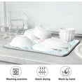 thumbnail image 7 of Coolnut Small Flower Blue Dish Drying Mat for Kitchen, 16 x 18 Inch Microfiber Absorbent Dish Drying Pad, Machine Washable Kitchen Counter Protect Mats, 7 of 7