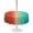 Red Teal Green, variant on Outdoor Tablecloth with Umbrella Hole for Patio/Picnic/Party/Camping, Colorful Ombre Waterproof Table Cloth Square Cover Washable, Abstract Modern Art Aesthetics (54"x 54")
