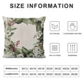 thumbnail image 6 of Nawypu Decorative Spring Wreath Pillow Covers Set of 2 - Summer Floral Leaves Bless Home Cushion Case for Farmhouse Decor Room Bedroom Sofa Chair Car (Green/Wreath) White, 6 of 6