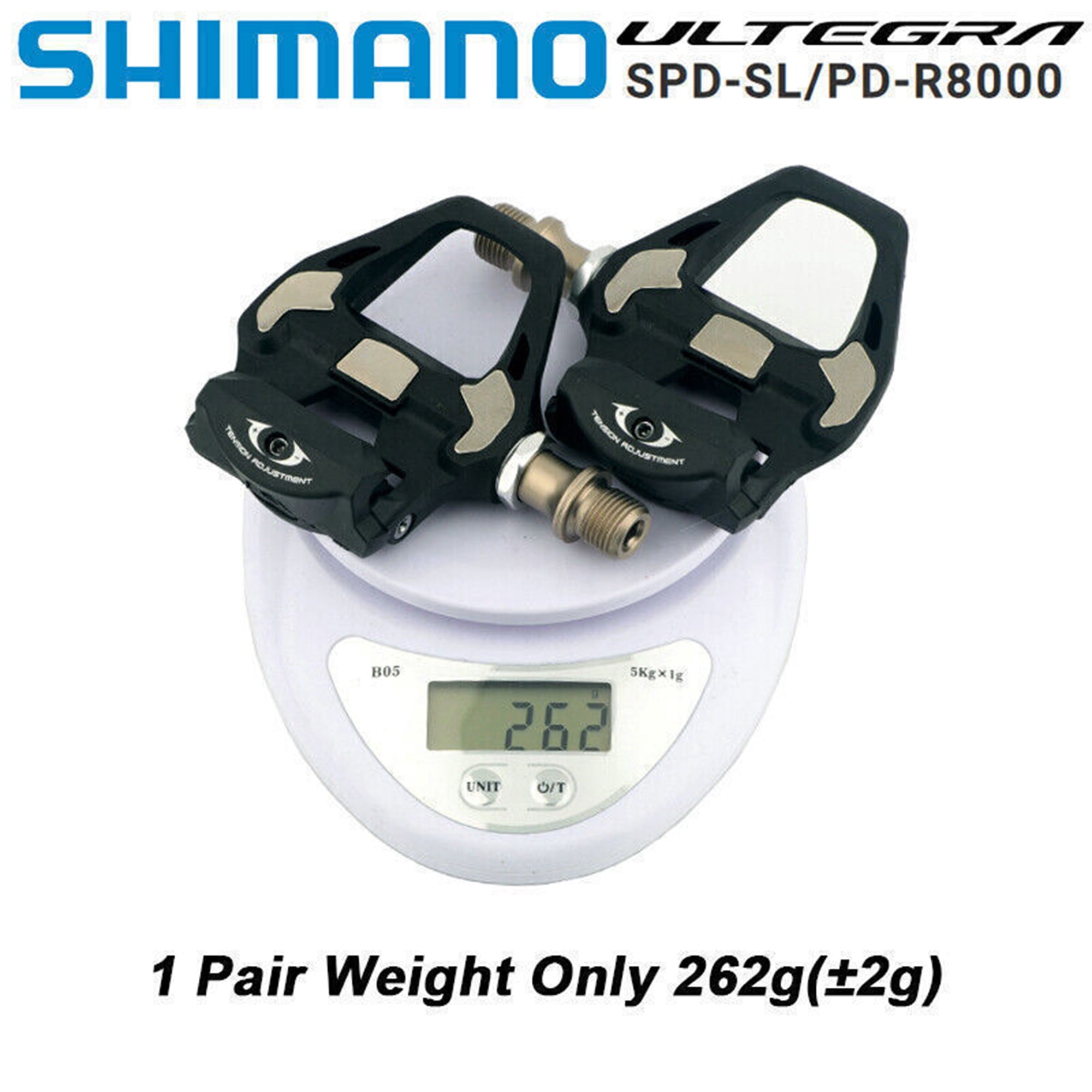 Shimano Ultegra PD-R8000 SPD-SL Clipless Pedals with Extra Wide