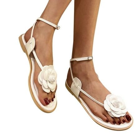 

〖Yilirongyumm〗 White 37 Sandals Women Flat Sandals Fashion Casual Fringe Summer Platform Closed Sandals With Buckle Elegant Pumps Low Top Breathable Casual Shoes Lace Up Summer Shoes Single Shoes