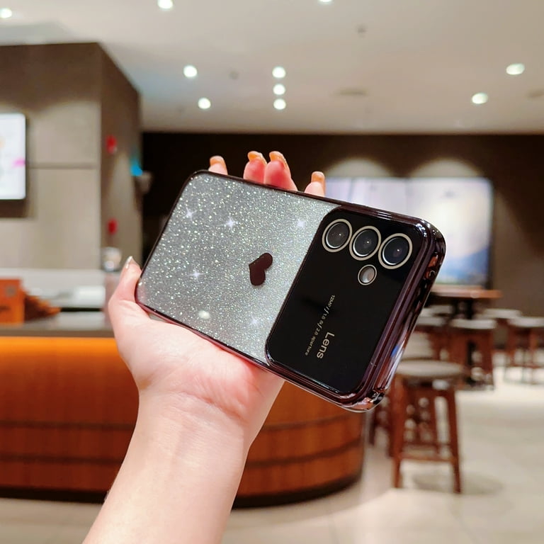 Anlalish Compatible with Redmi Note 13 Pro 4G Case Glitter Xiaomi Redmi  Note 13 Pro 4G Phone Case Silicone Plating Fundas Camera Protection