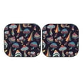thumbnail image 3 of Uemuo Mushroom Doodle Printed 2 PCS Car Windshield Sun Shade, Auto Sun Heat and UV Rays Blocker, Foldable Automotive Front Window Sunshade Protector, 3 of 7