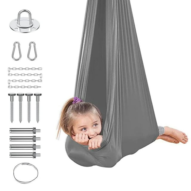 IMENGL Swing For Kids Adjustable & Easy Install Suitable For Indoor/Outdoor Use Soothing For Sensory Processing Disorder & Special Needs 55 65 75 85 Cm,60 X 60cm,12er Pack Enhancing Emotional & Se