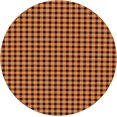 thumbnail image 3 of Round Fitted Tablecloth 52 Inch, Orange Black Plaid Fitted Tablecloth Round Fitted Table Cover Durable Tabletop Covers Table Topper for Buffet Table, Parties, Holiday Dinner, Wedding, 3 of 8