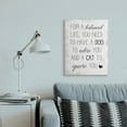thumbnail image 3 of Stupell Industries For Balanced Life Quote Family Pets Cat Dog Canvas Wall Art Design by Daphne Polselli, 24" x 30", 3 of 6