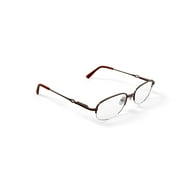 Visage Womens E211 Oval Prescription Eyeglasses with Case, Brown