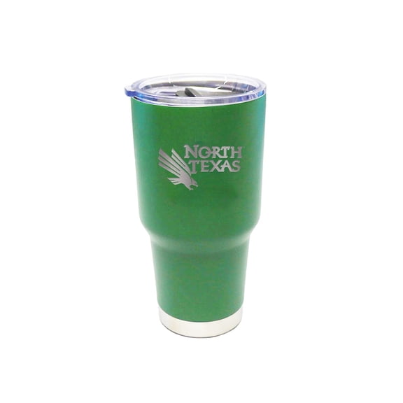 NCAA North Texas Mean Green 30 ounce Stainless Steel Tumbler in Team Color with Team Logo
