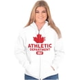 thumbnail image 3 of Canada Pride Distressed Maple Leaf Unisex Fleece Graphic Zip Up Hoodie Brisco Brands 3X, 3 of 5