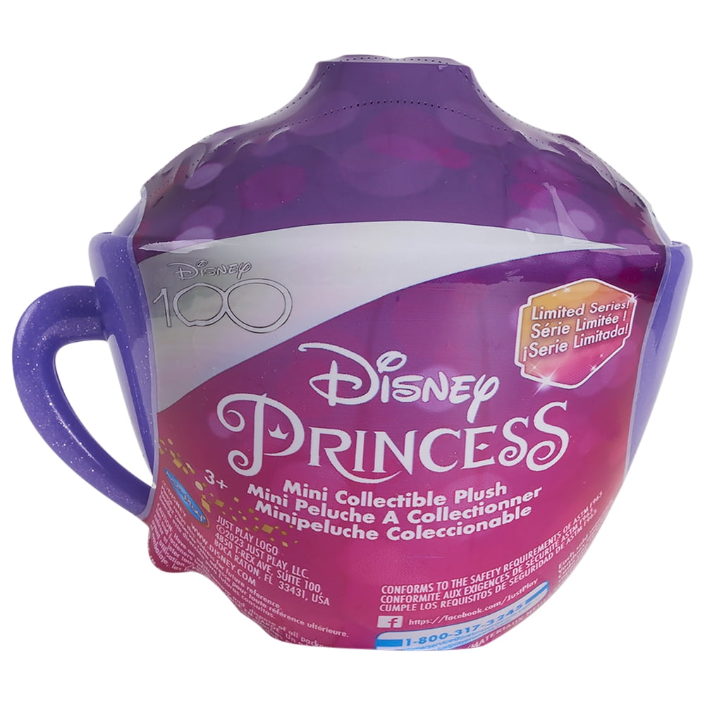 (2 pack) Disney100 Disney Princess Mini Collectible 3.5-inch Surprise Plush Toy, Styles May Vary, Blind Bag, Kids Toys for Ages 3 Up
