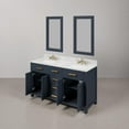 thumbnail image 6 of Water Creation Madison 60" Wood Double Bathroom Vanity in Blue and Gold, 6 of 7