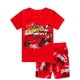 thumbnail image 1 of Conjuntos de pijamas de algodón para niños y niñas, ropa de dormir con dibujos animados de coches, traje de Rayo Mcqueen, Verano, 1 of 4