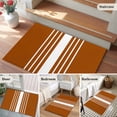 thumbnail image 6 of Burnt Orange White Stripe Entryway Rug 2x3 Area Rug Washable Indoor Doormat Small Bathroom Rugs Low Pile Accent Throw Rugs Modern Rustic Vertical Striped Floor Carpet for Kitchen Bedroom Entrance, 6 of 9