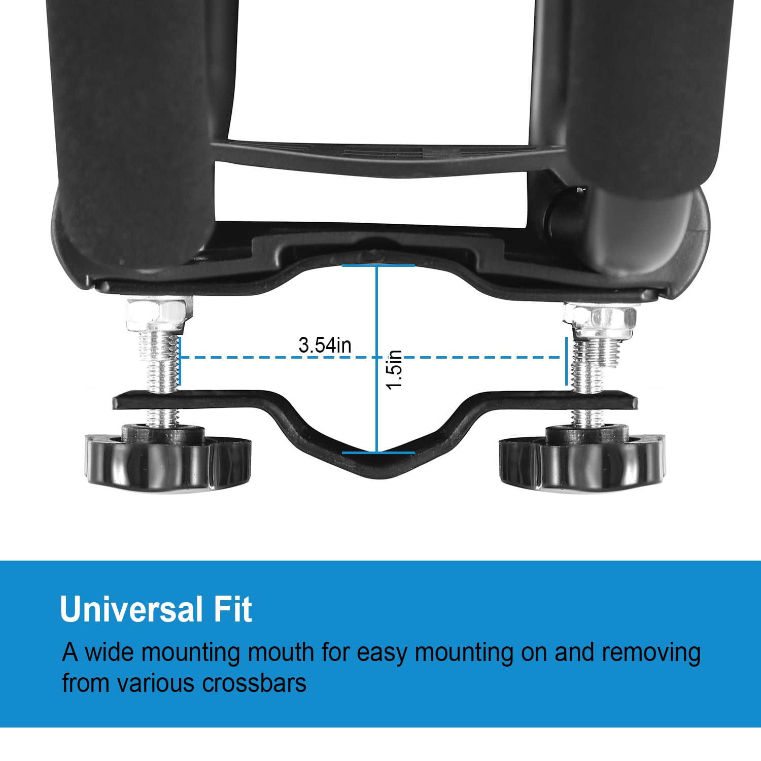 Moclever Kayak Carrier for Roof Rack, Universal Heavy Duty Roof Rack 220LBS Load, Black