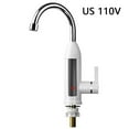 thumbnail image 3 of Becaristey Stainless Steel Electric Heated Kitchen Faucet Fast Heating Digital Tap White US Plug 110V, 3 of 6