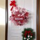 thumbnail image 3 of Corona Navideña Para Puerta Principal Con Luces Corona Artificial Con Payasos Coronas Navideñas De Malla Para Puertas Sombrero Navideño Con Patas Corona Navideña Para Puerta Principal Exterior, 3 of 3