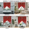thumbnail image 3 of Red Gnomes Christmas Swag Curtains for Kitchen/Bedroom/Living Room, Xmas Ball Gifts Snowflake Scalloped Curtains 63 Inch Long, Rod Pocket Window Swag Topper Curtains Valances 2 Panels Set 36"x63", 3 of 8
