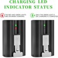 thumbnail image 4 of ERDS-1-Pack 6040mAh Replacement Battery for Ring-Doorbell Video Camera 2/3/4/3Plus, Spotlight Camera and Stick Up Cam, Rechargeable Upgraded Lithium Li-ion Batteries 3.65V Indoor Outdoor V4 with USB, 4 of 4