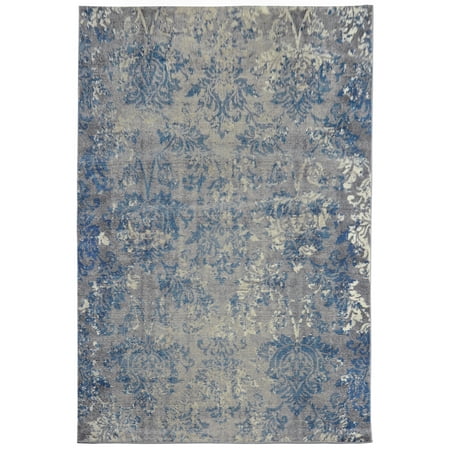 - Liora Manne Royalty Vintage Floral Indoor Rug Grey 4'10