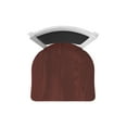thumbnail image 3 of 870 Hadleigh 30" Swivel Bar Stool with Anodized Nickel Finish and Dark Cherry Oak Seat and Black Vinyl Back, 3 of 5