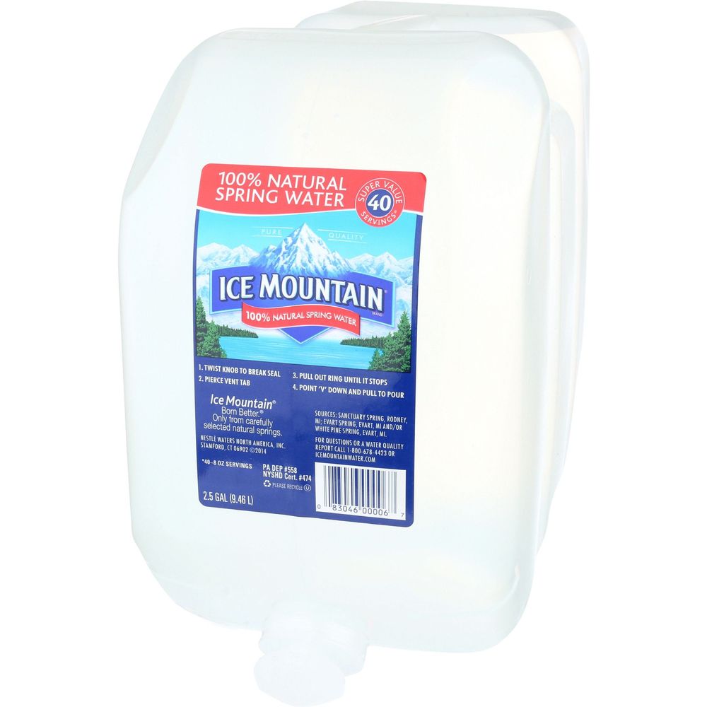 Buy Ice Mountain Spring Water, 2.5 Gallon 2 per Case Online at