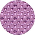 thumbnail image 1 of Ahgly Company Indoor Square Patterned Violet Purple Area Rugs, 3' Square, 1 of 6