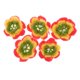 thumbnail image 2 of 5 apliques de flores de ganchillo hechos a mano para coser, adornos artesanales de 70 mm Color 2, 2 of 7