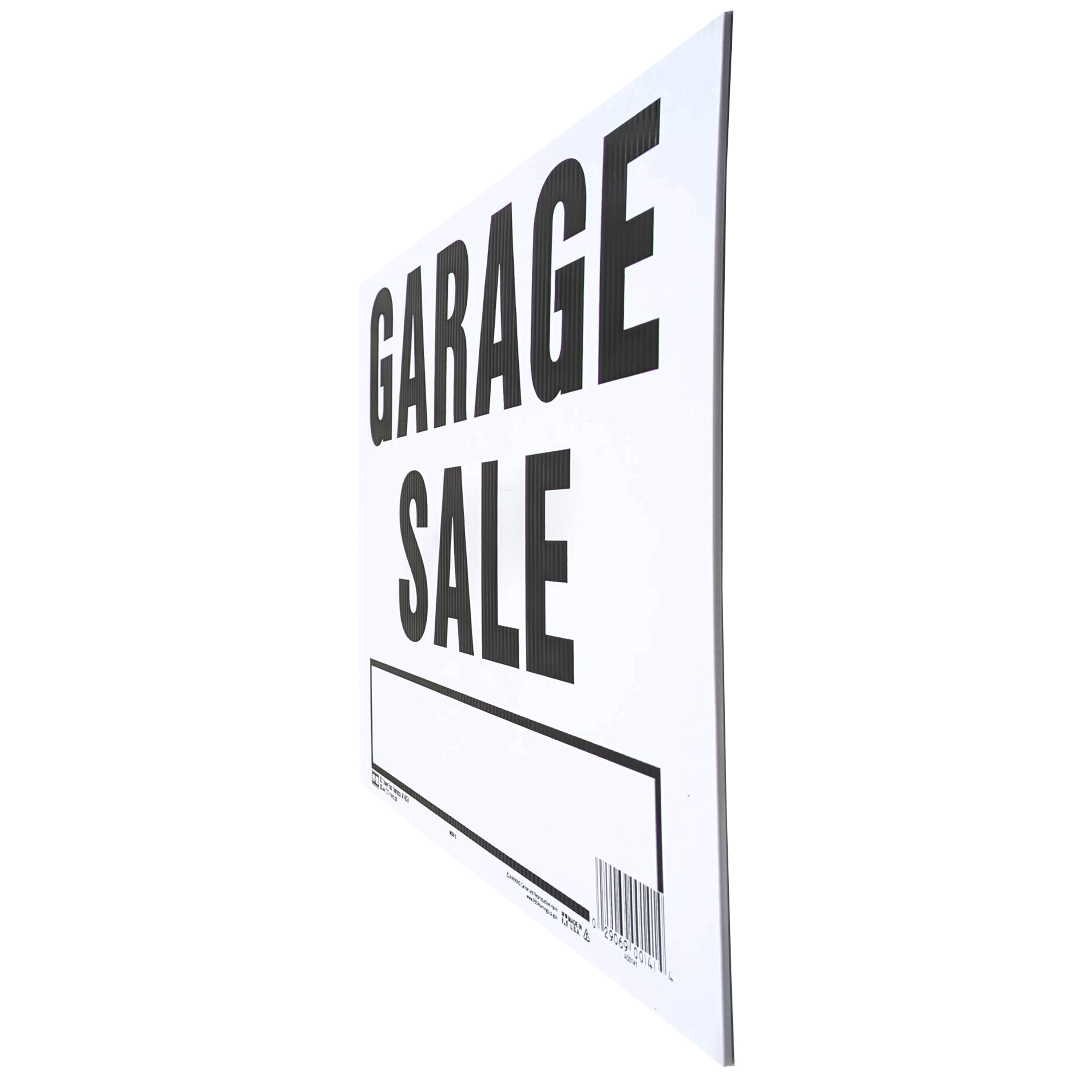 Hy-Ko Garage Sale Sign - Resistant Corrugated Plastic - Walmart.com