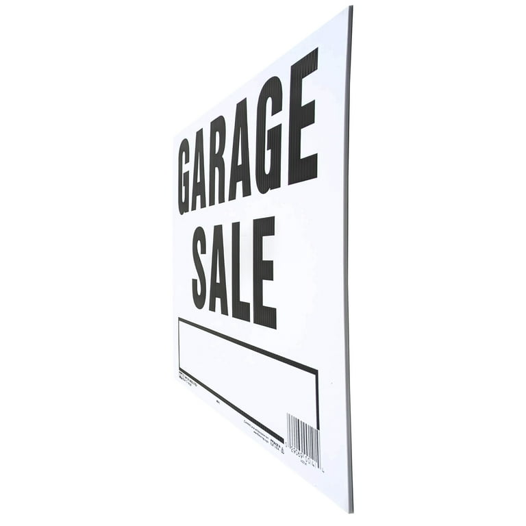 Hy-Ko Garage Sale Sign - Resistant Corrugated Plastic - Walmart.com
