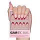 thumbnail image 1 of Press On Nails Glamnetic Rose Garden, semitransparente, rojo, 1 of 6