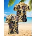 thumbnail image 2 of Netecom Pirate Skull Treasure Hawaiian Shirt for Men, Mysterious Pirate Button Down Summer Beach Short Sleeve Shirts, 2 of 6