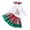 Green, variant on Enyan Newborn Baby Girl Christmas Clothes Toddler Cute Outfits Infant Long Sleeve Romper Tutu Skirt Headband Set 3Pcs