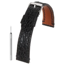 Uxcell Leather Watch Band 20mm Vintage Watch Strap with Pin Buckle, Black