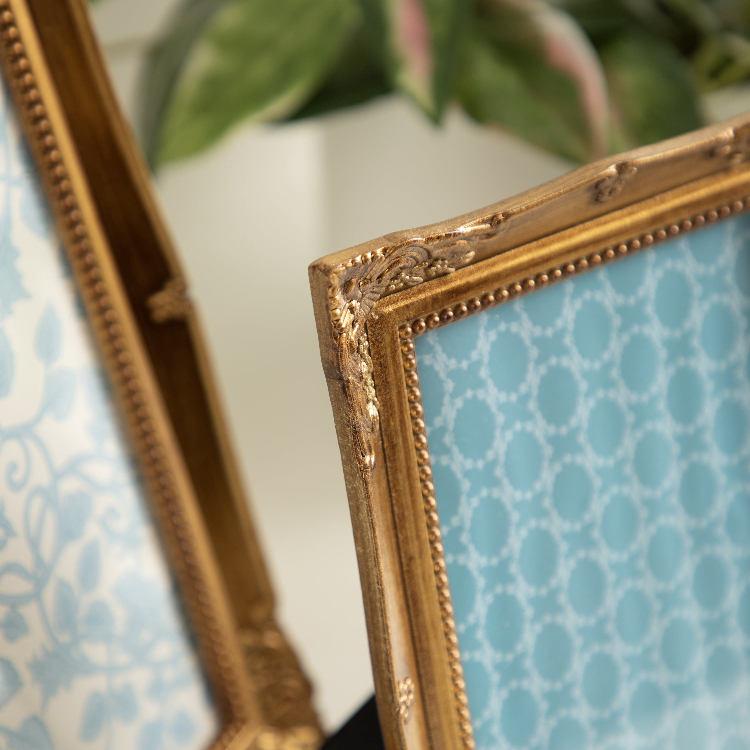 DesignOvation – 8x10 Picture Frame – Baroque Antique Gold Tabletop Photo Frame